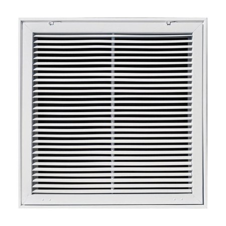 B & K 20 x 30 in. 1-Way Powder Coat White Steel Return Air Filter Grille, White 4514428